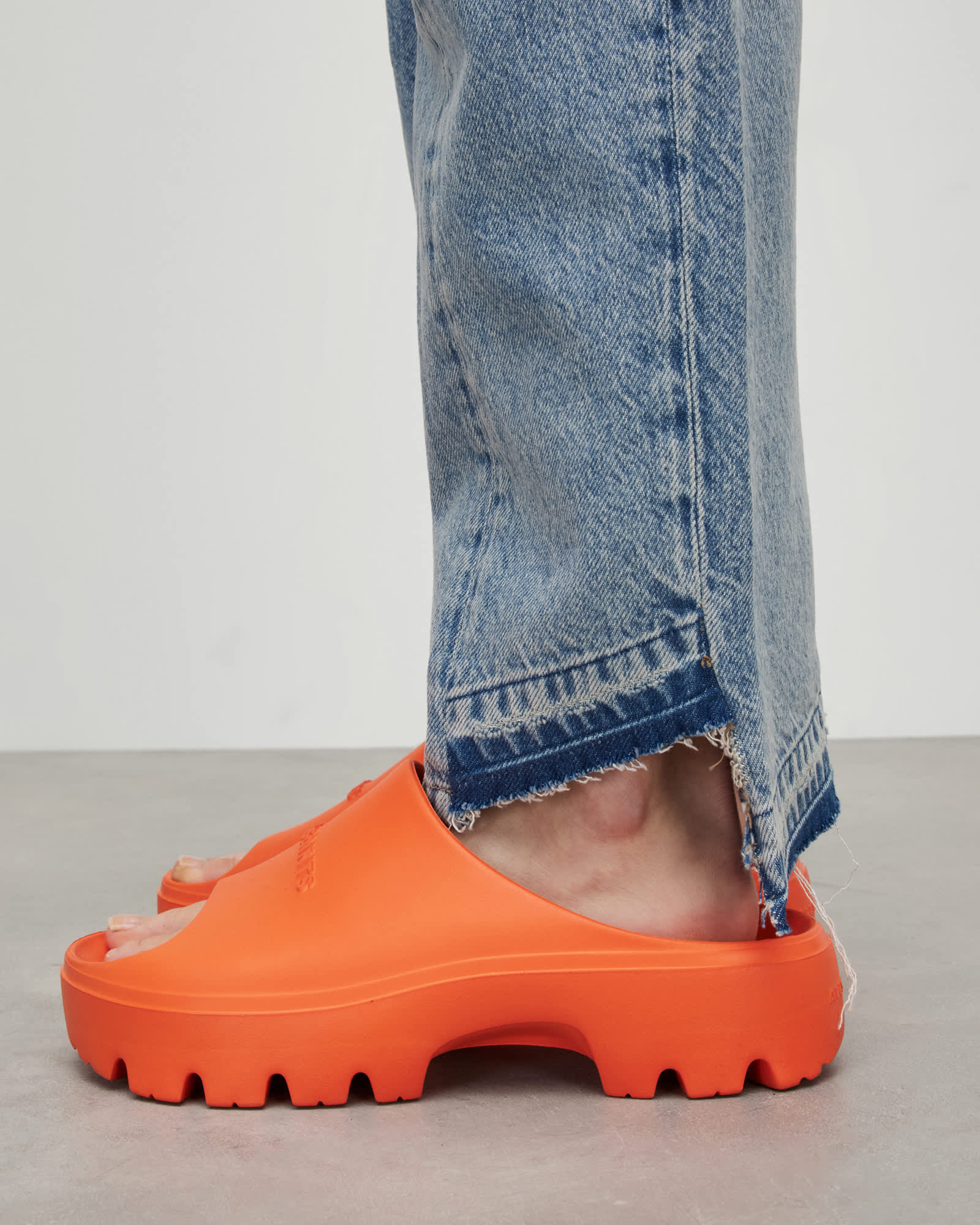 Eclipse Flatform Slides Orange | ALLSAINTS US