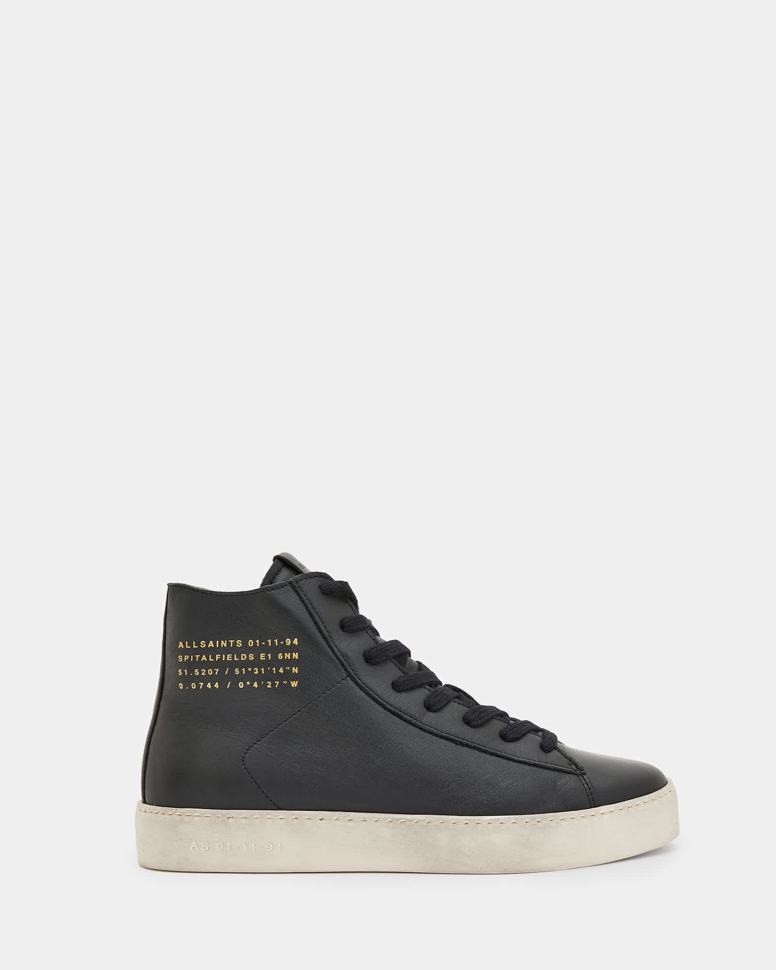 All Saints Black and Tan High-Top Sneakers ALLSAINTS ALL SAINTS MEN HIGH TOP SNEAKERS | Mercari main image 3