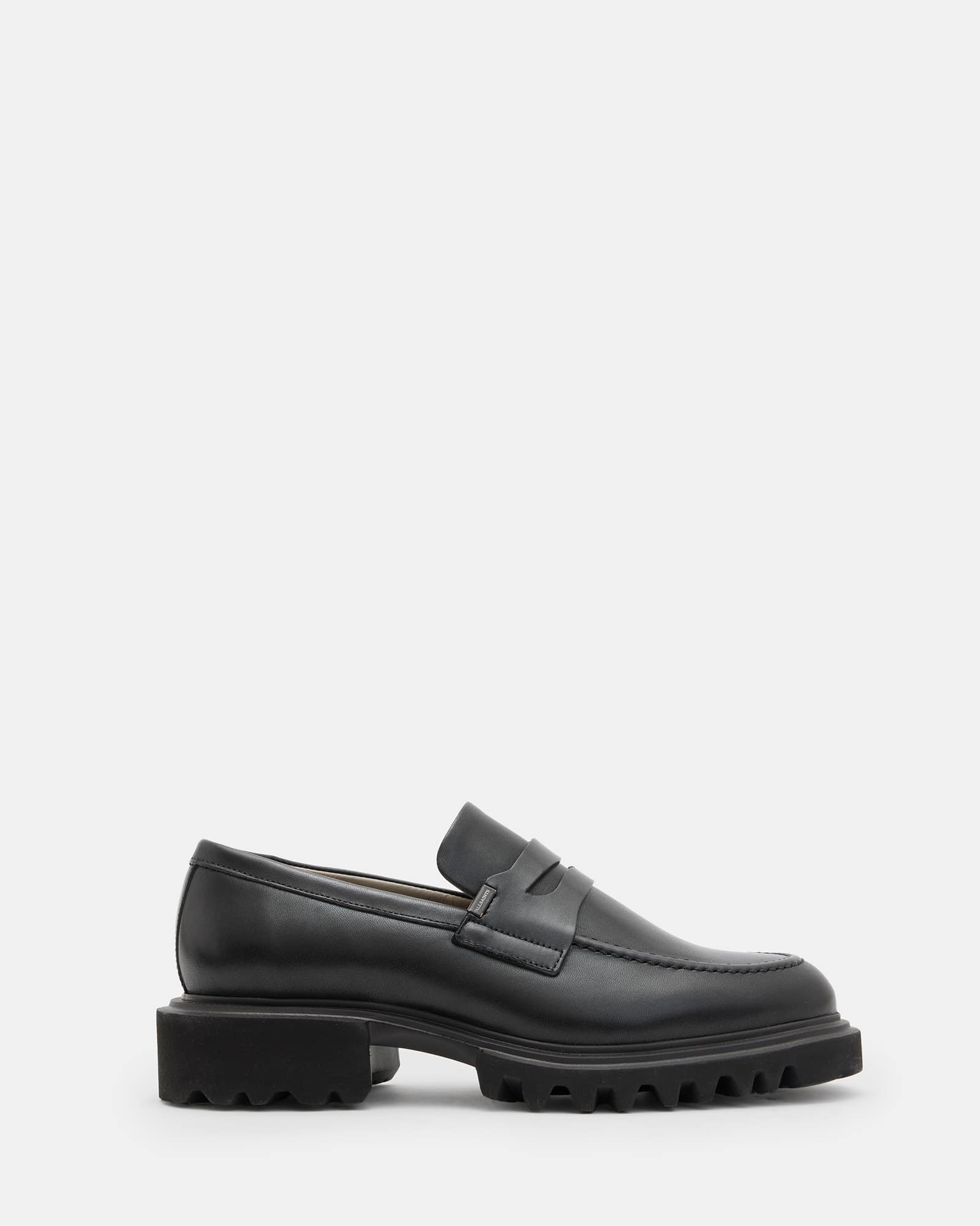 ALLSAINTS 黒 コインローファー/22.5/S