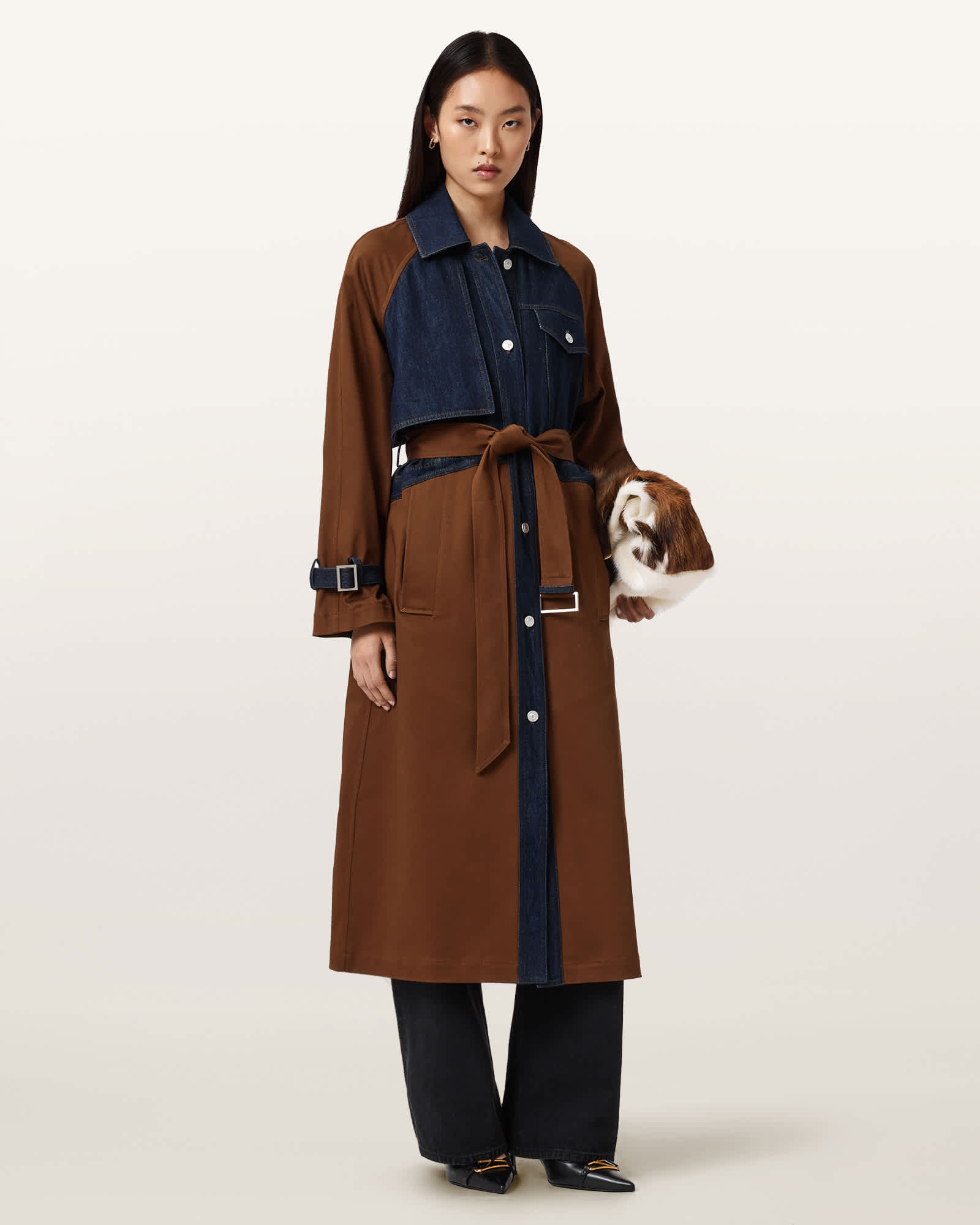 Dayly Trench Coat COGNAC BROWN | ALLSAINTS US