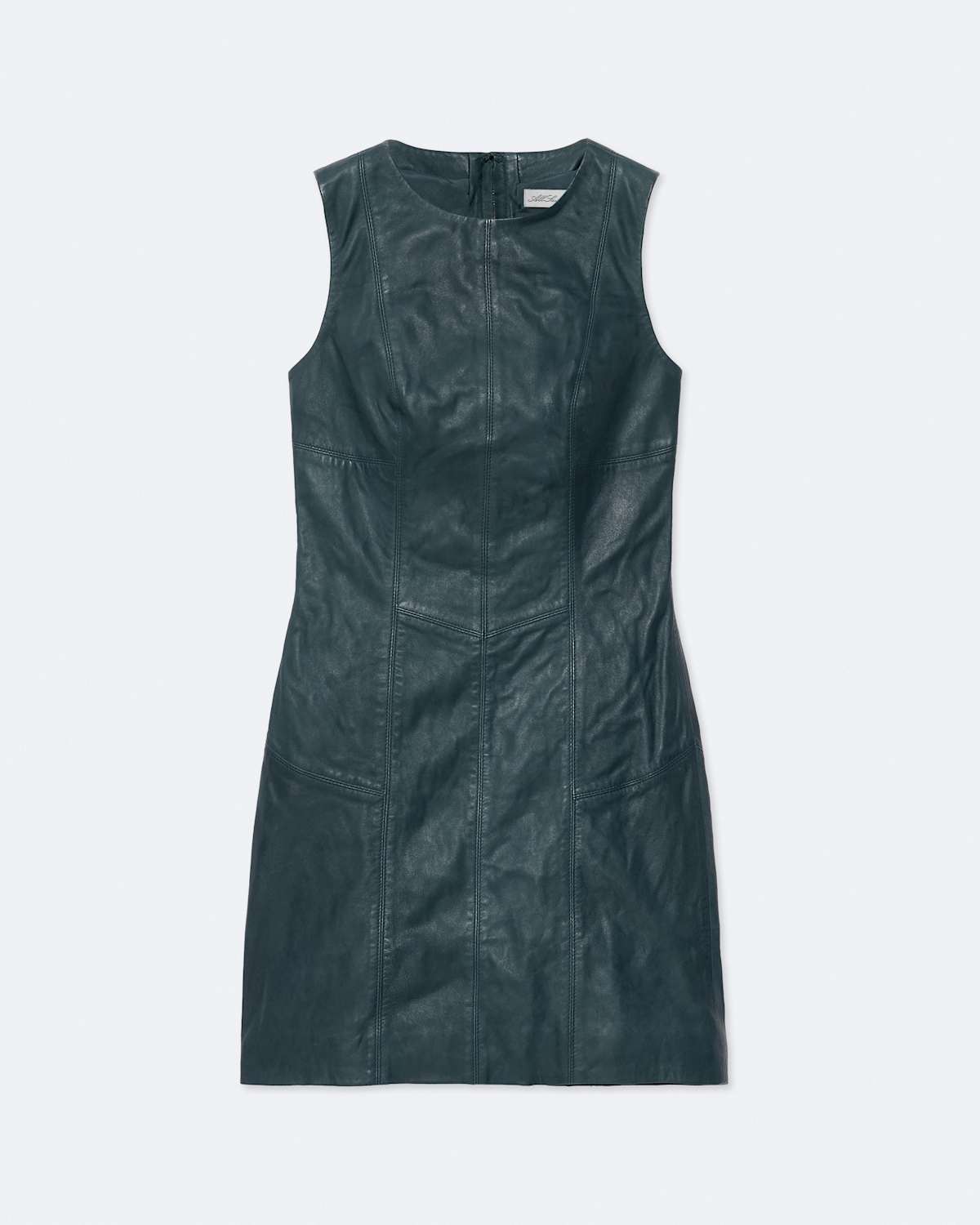Vee Leather Mini Dress by AllSaints