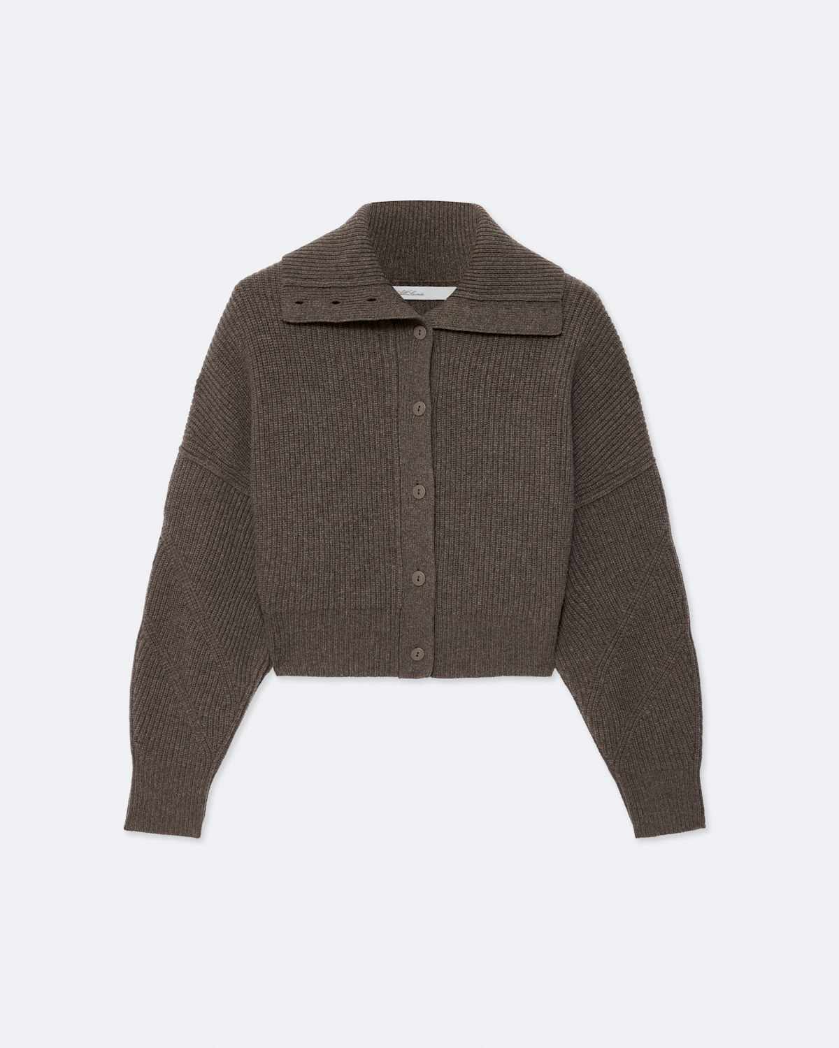 Caron Cropped Merino Wool Cardigan by AllSaints