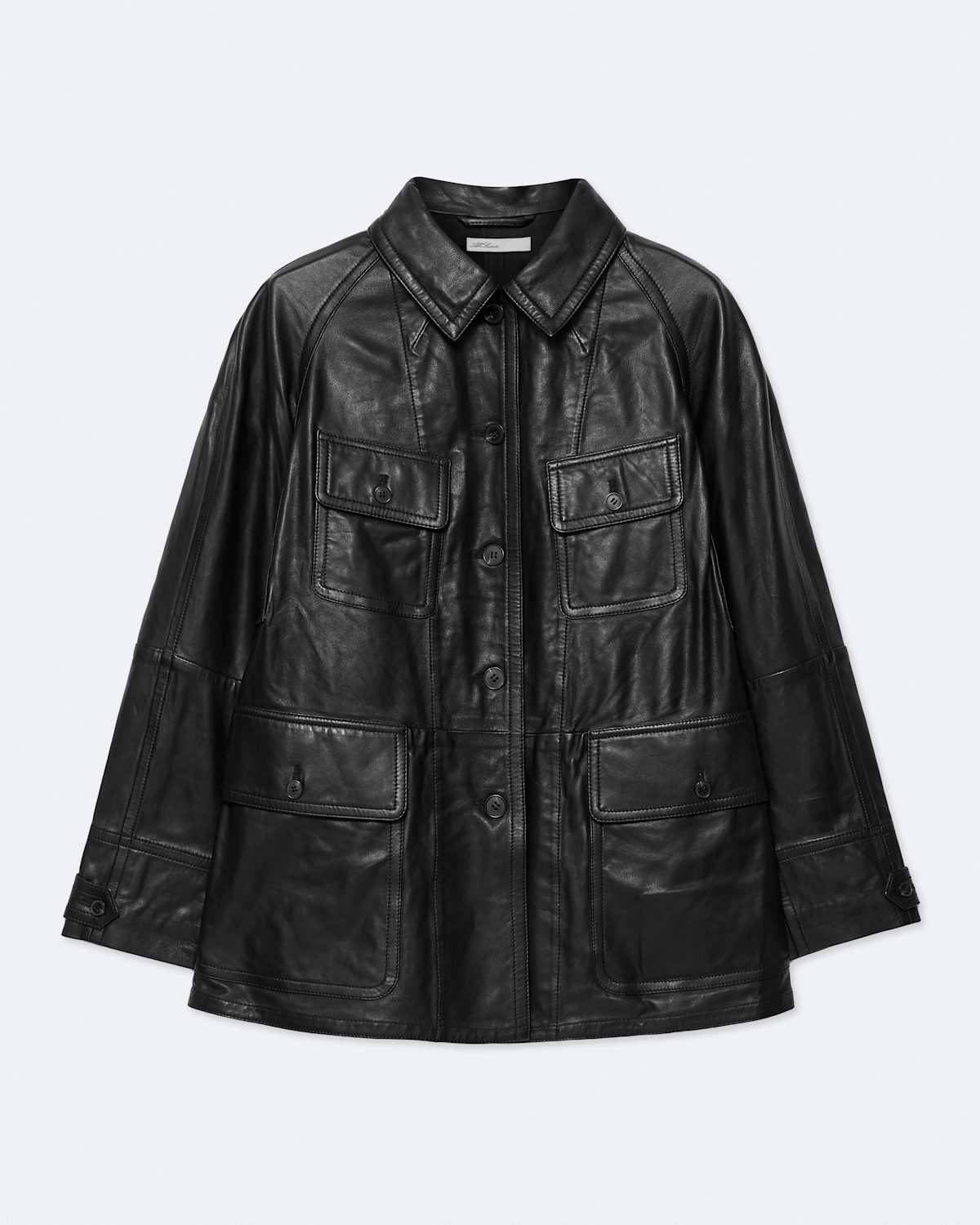 Roiya Leather Hunting Jacket by AllSaints