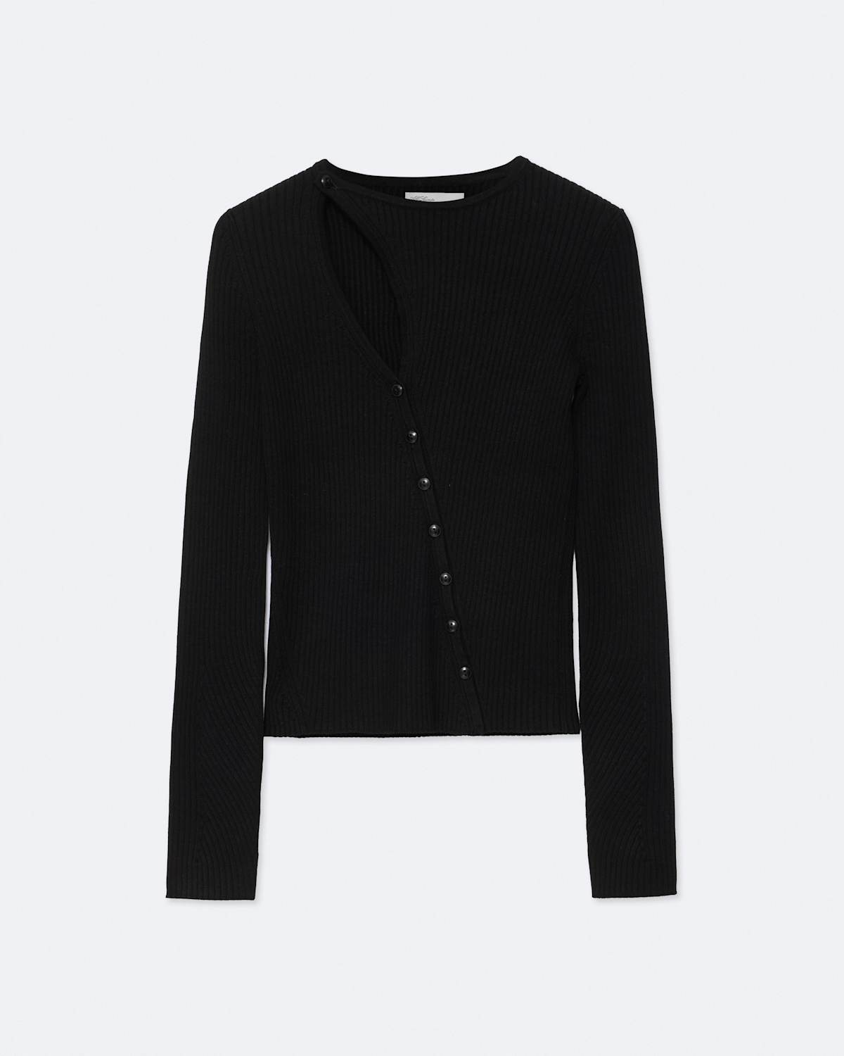 Cruz Asymmetric Button-Front Cardigan by AllSaints