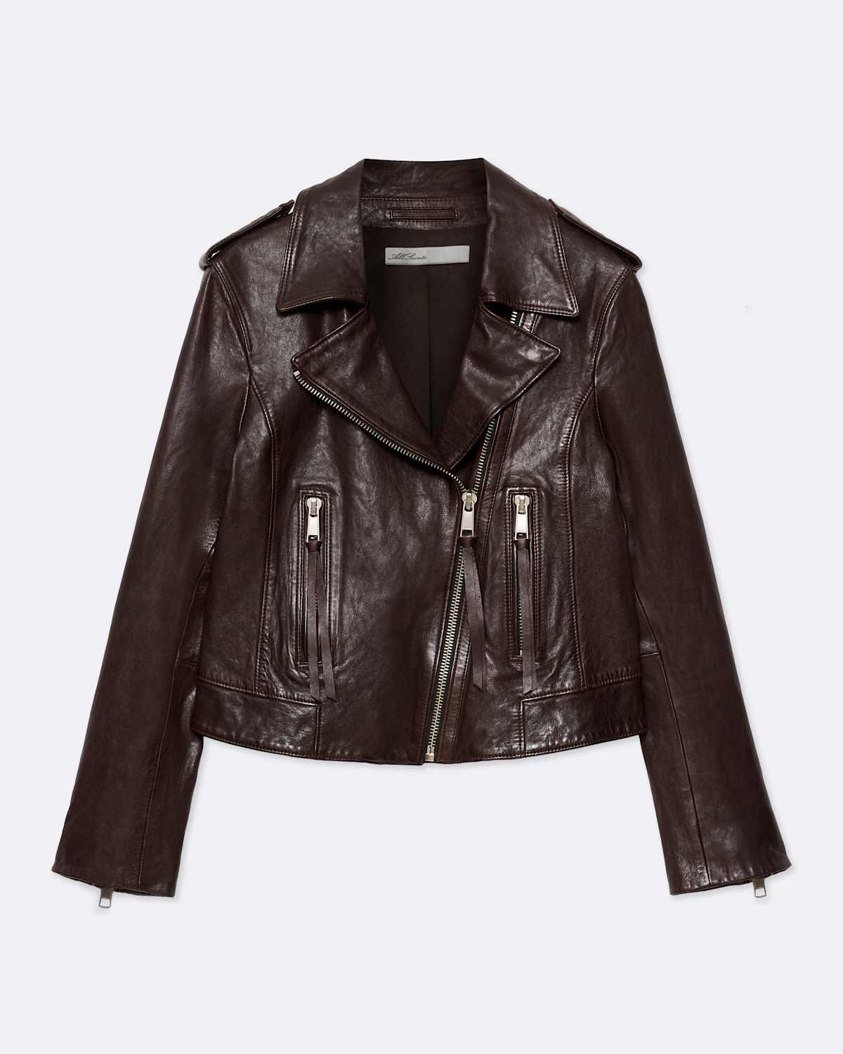 Errie Leather Biker Jacket by AllSaints