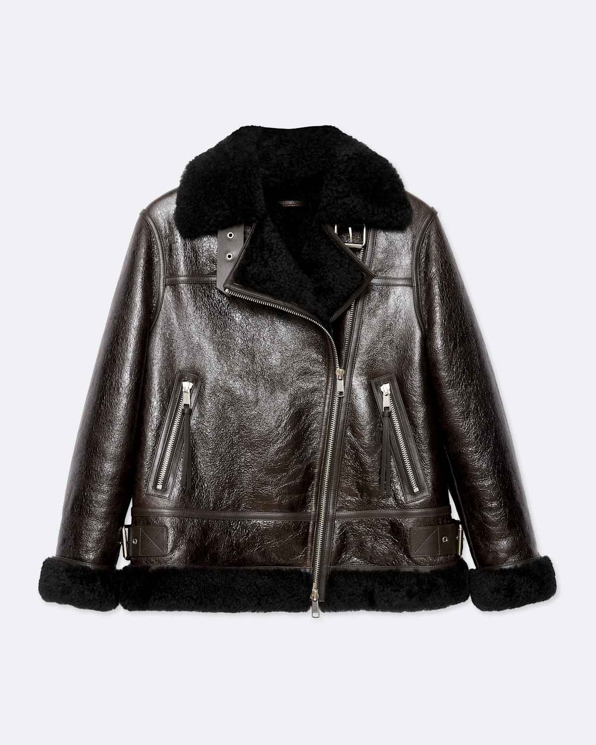Sydney Oversized Shearling Jacket by AllSaints