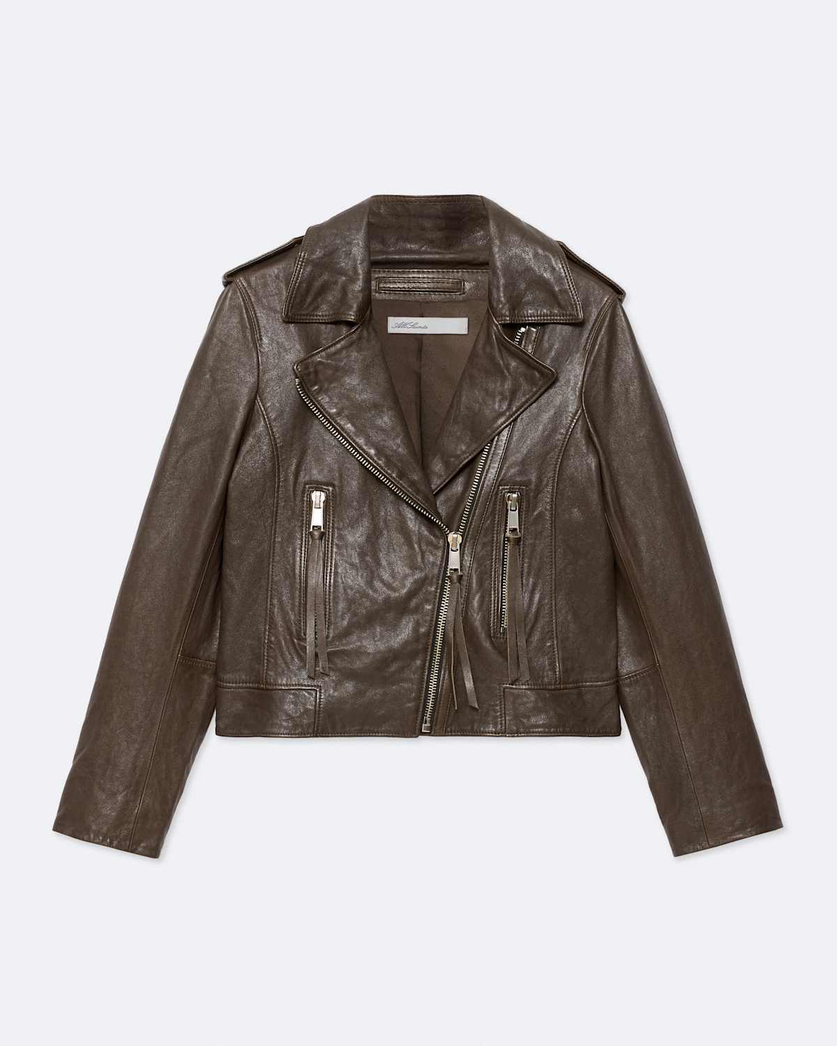 Errie Leather Biker Jacket by AllSaints