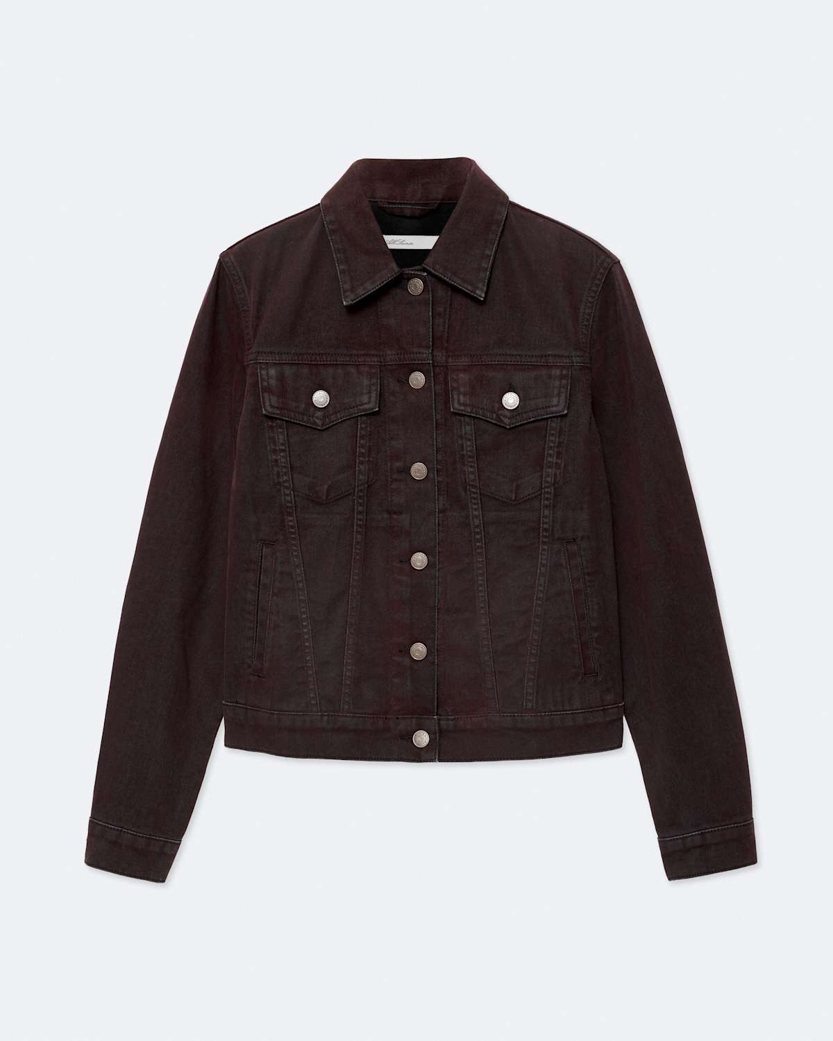 Regular-Fit Flocked Denim Trucker Jacket by AllSaints