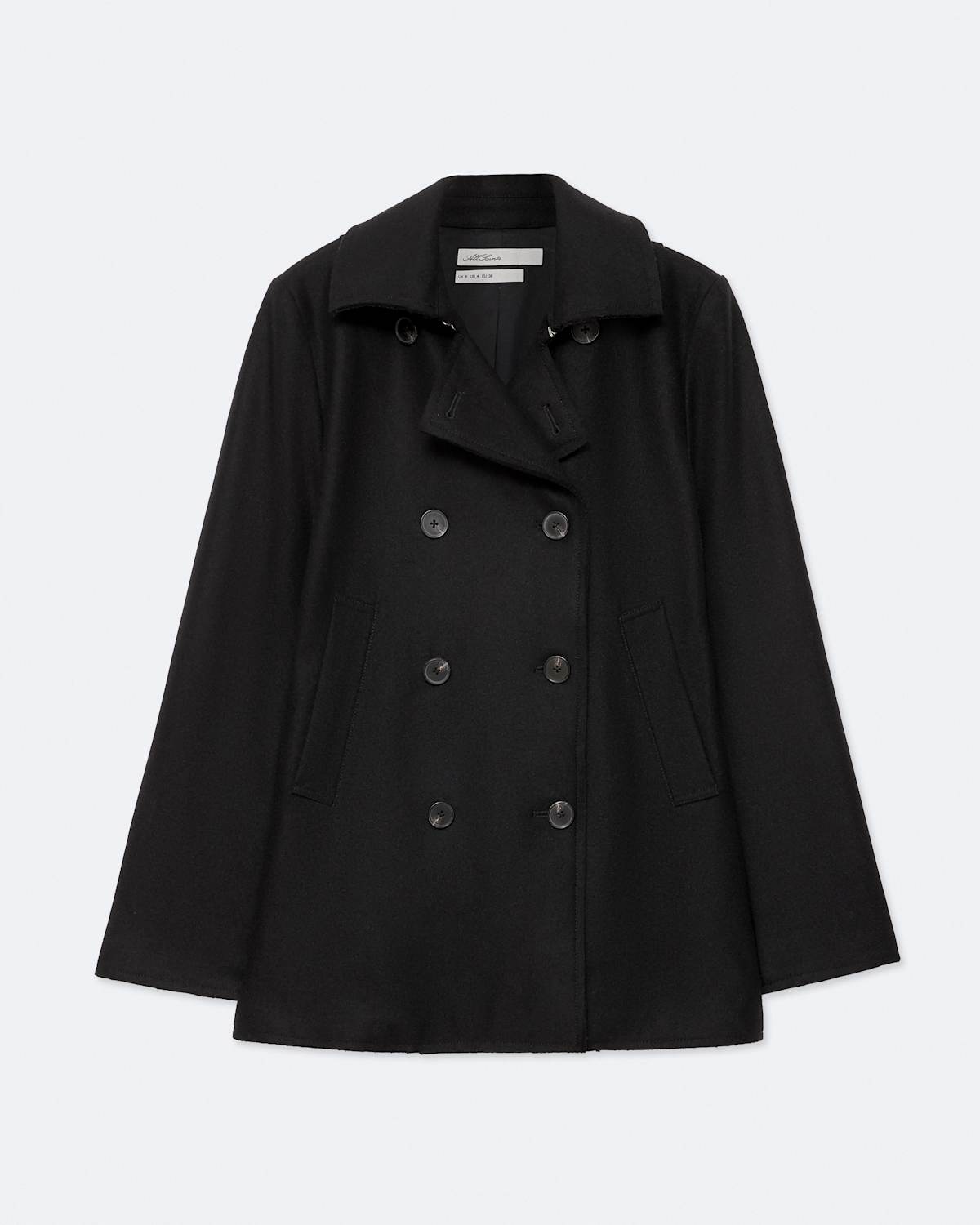 Tommie Double-Breasted Wool-Blend Peacoat by AllSaints
