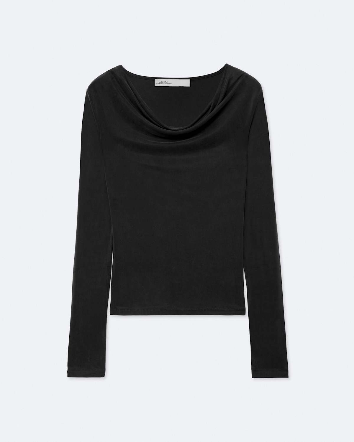 Lilla Cowl-Neck Slim-Fit Dress by AllSaints