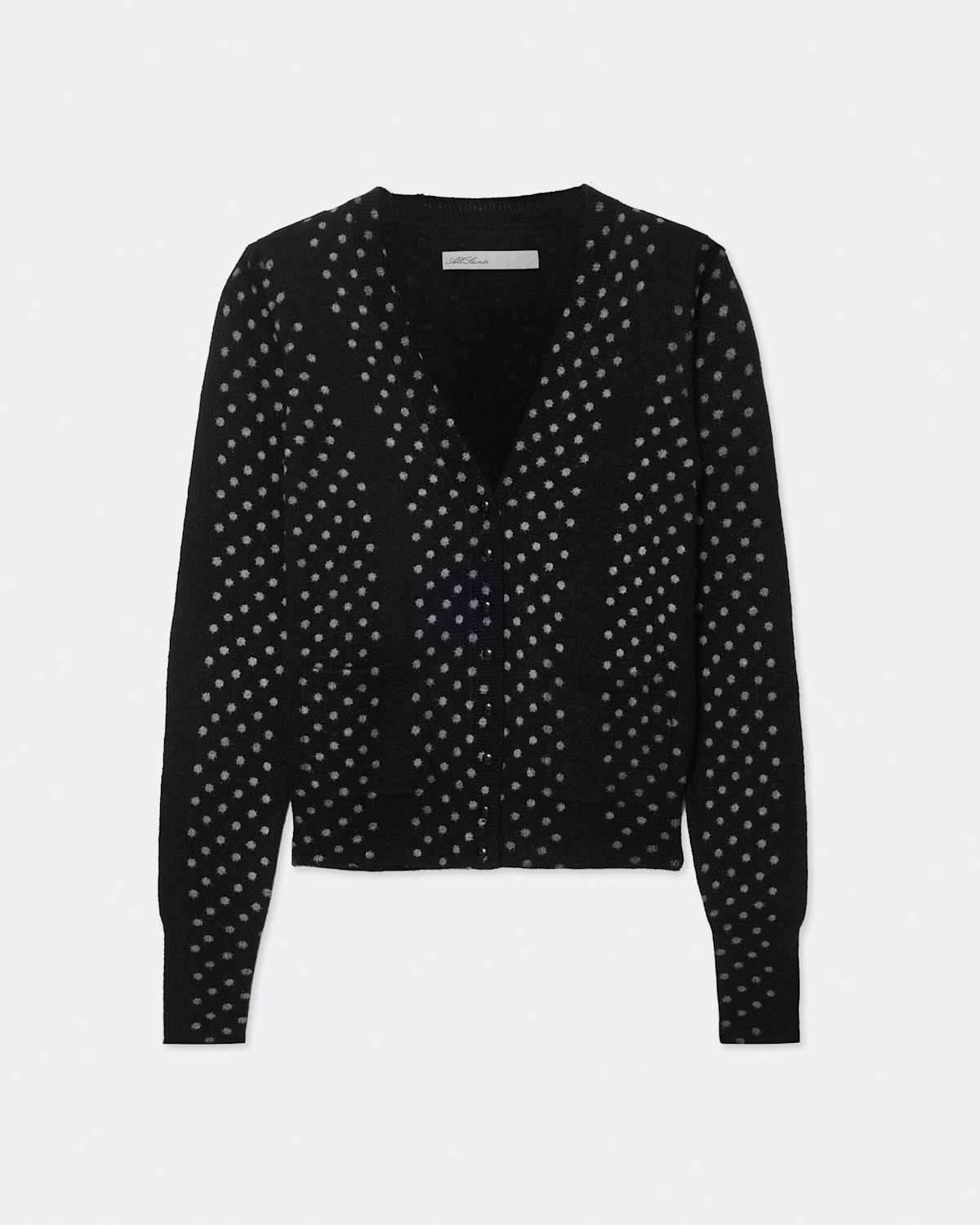 Polka-Dot Merino Wool-Blend Cardigan by AllSaints