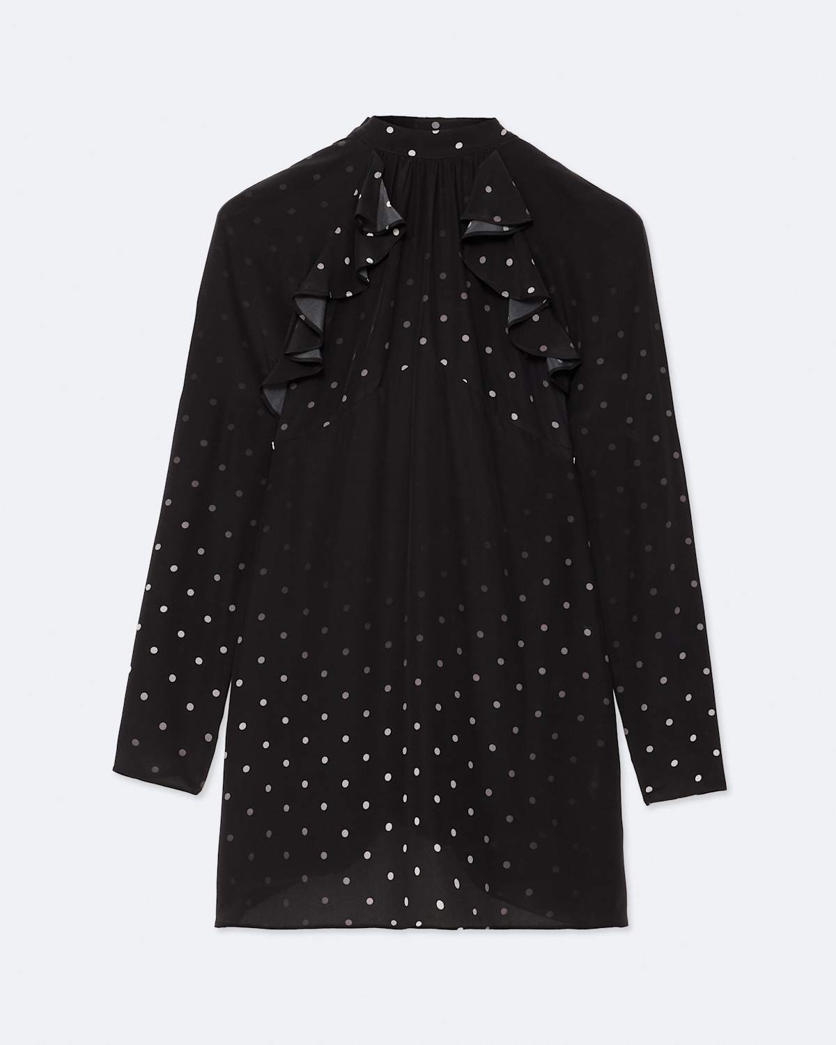 Clarisse Polka-Dot Silk Mini Dress by AllSaints