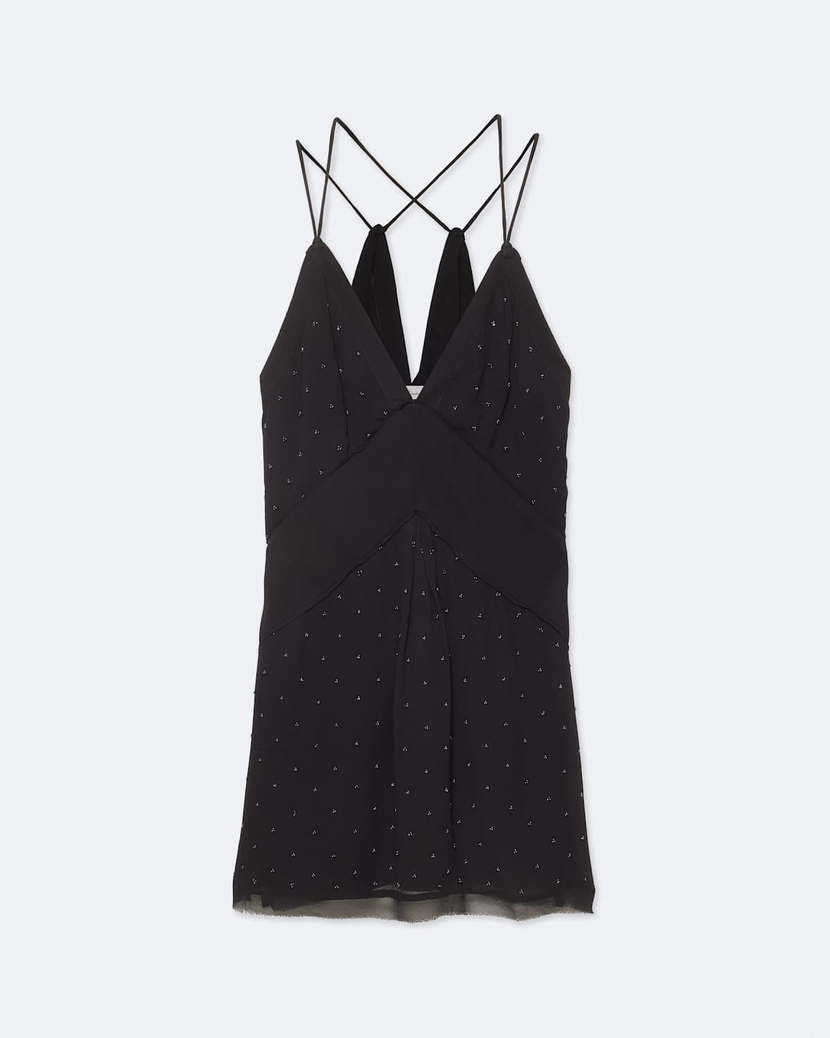 Fawn Embellished Viscose Mini Slip Dress by AllSaints