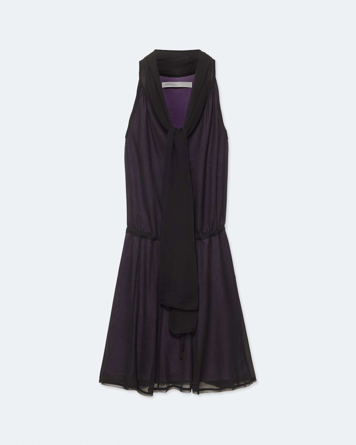Minna Tie-Neck Silk Dress by AllSaints