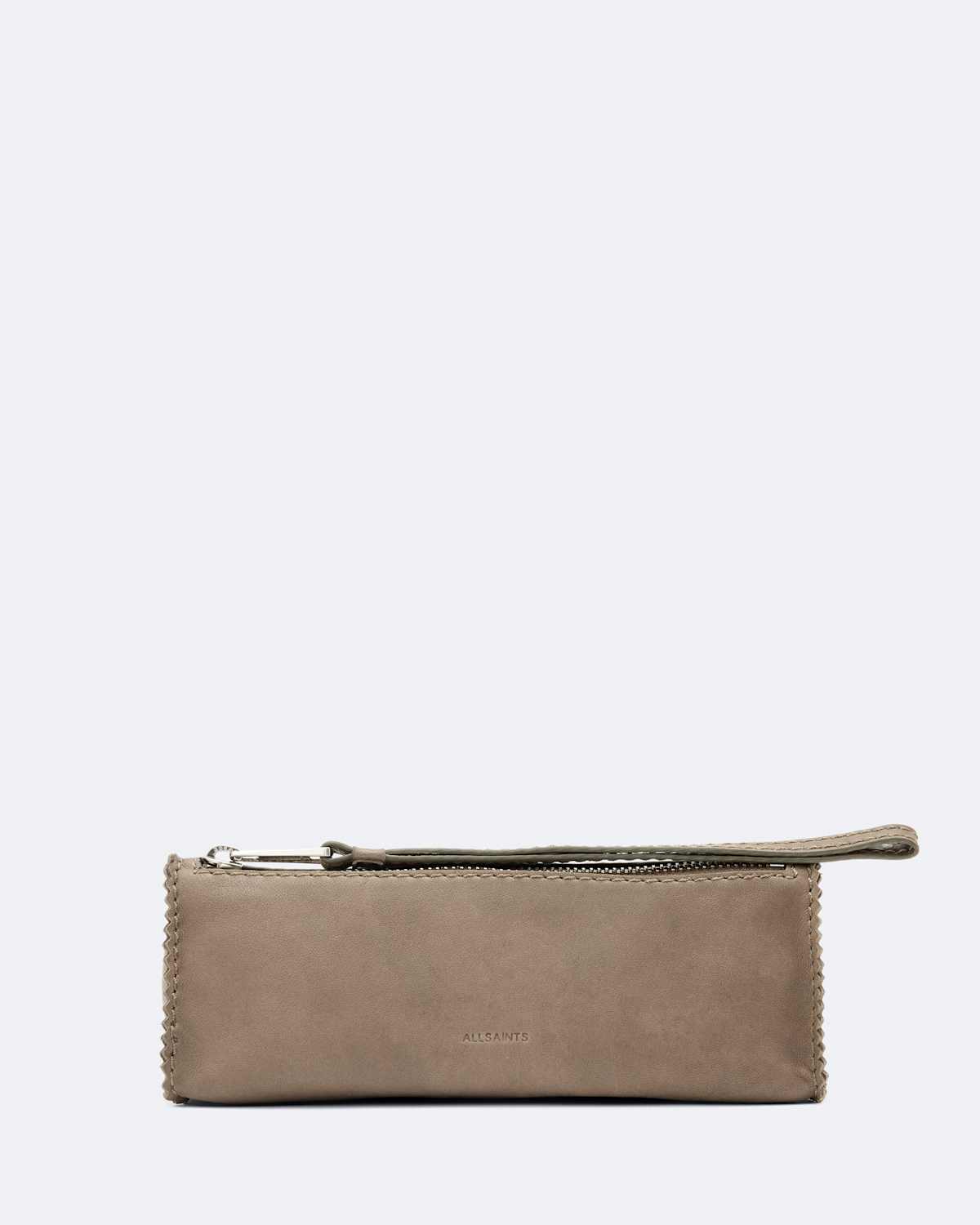 Siloh Pinked-Edge Leather Pencil Case by AllSaints
