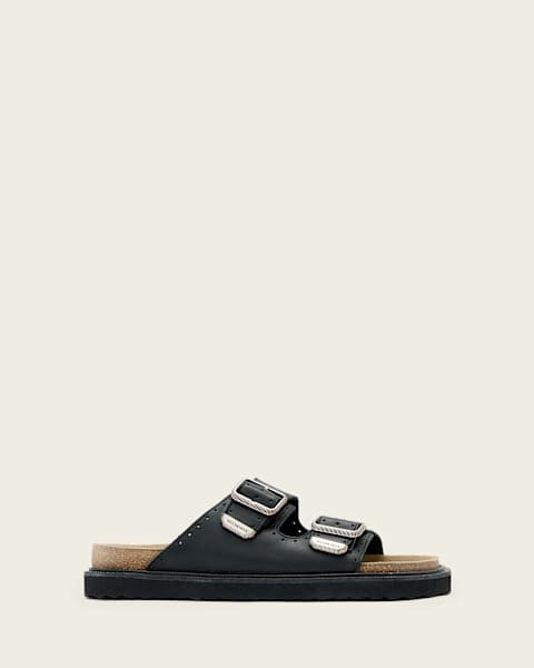 Randal Leather Buckle Sandals 