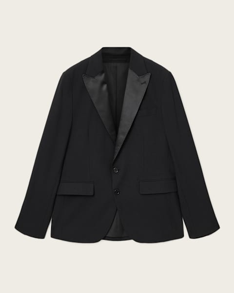 Germain Satin Single Breasted Blazer 