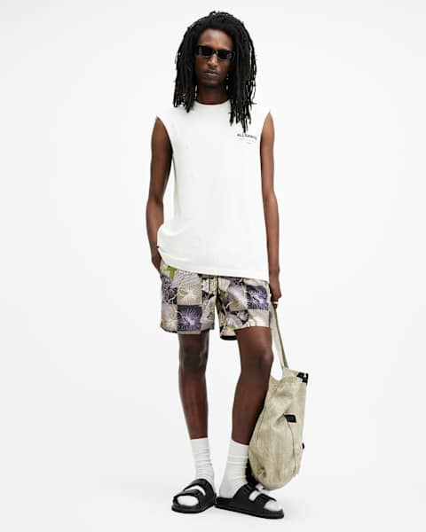 Sebastian Slim Fit Printed Swim Shorts