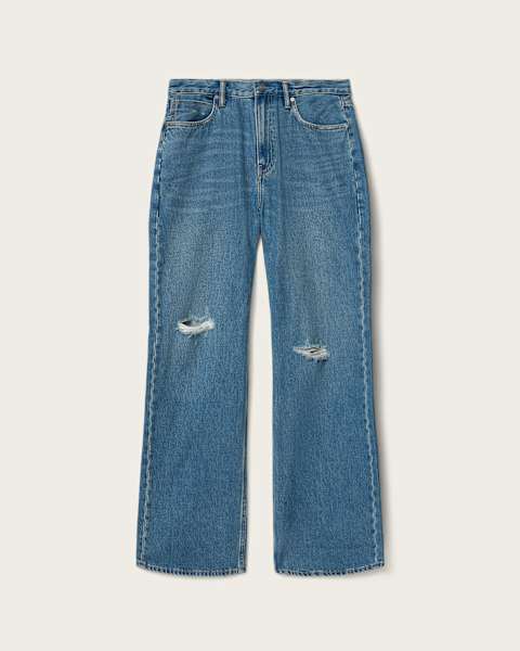 Lenny Loose Fit Wide Leg Denim Jeans