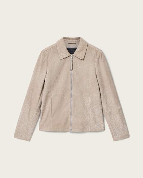 Hockley Suede Animal Print Jacket 