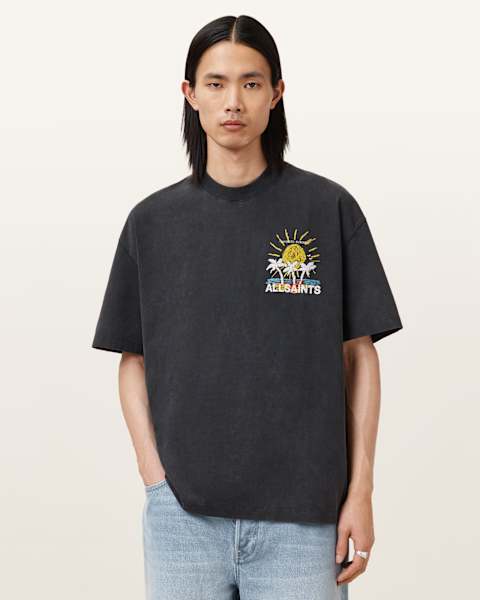 Cove Crayon Graphic Oversized T-Shirt