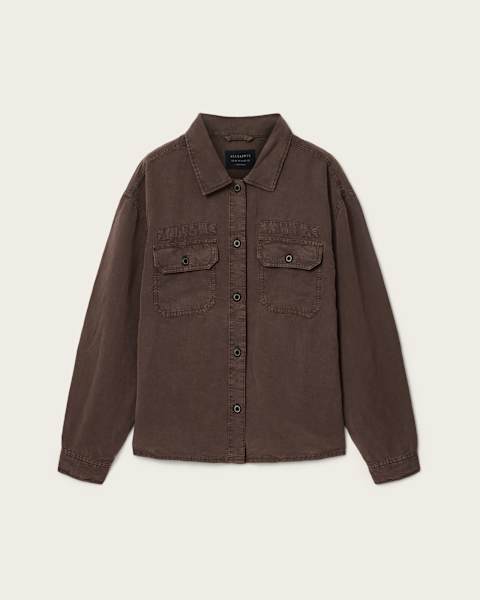 Korten Linen Blend Relaxed Fit Shacket