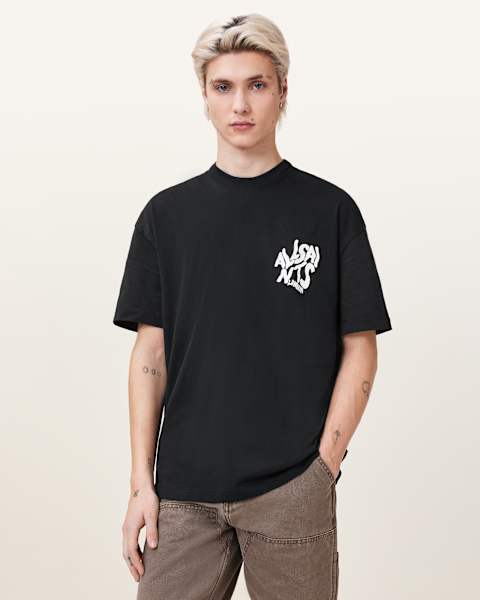 Image for Orlando Logo Print Oversized T-Shirt