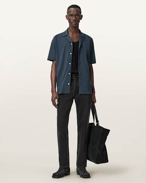 AllSaints - Hedda Imogen - T-shirt coupe masculine imprimé au dos
