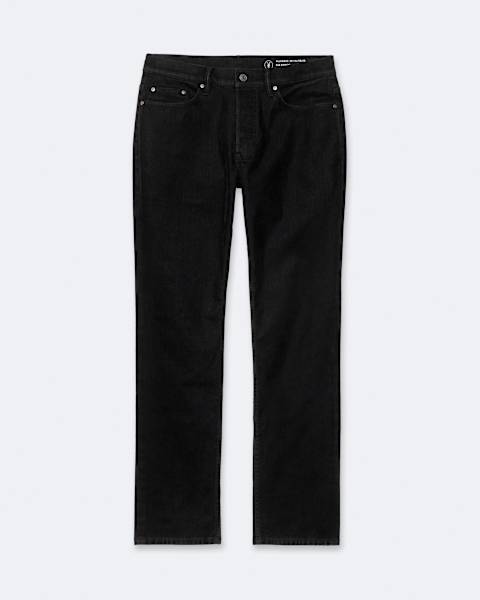 Flocked Denim Slim-Straight Leg Jeans