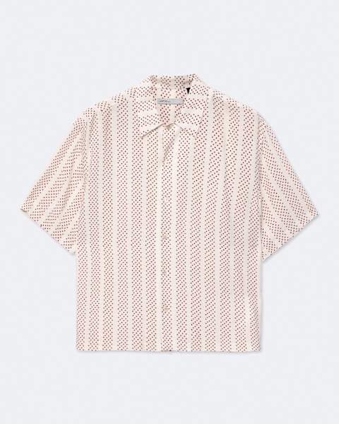 Polka-dot short sleeve shirt