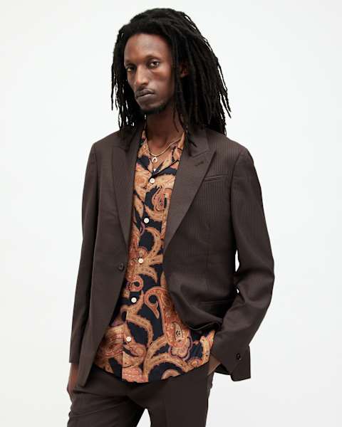Thorpe Pinstriped Relaxed Fit Blazer