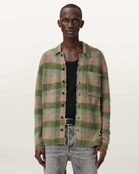 Adler Jacquard Plaid Cardigan