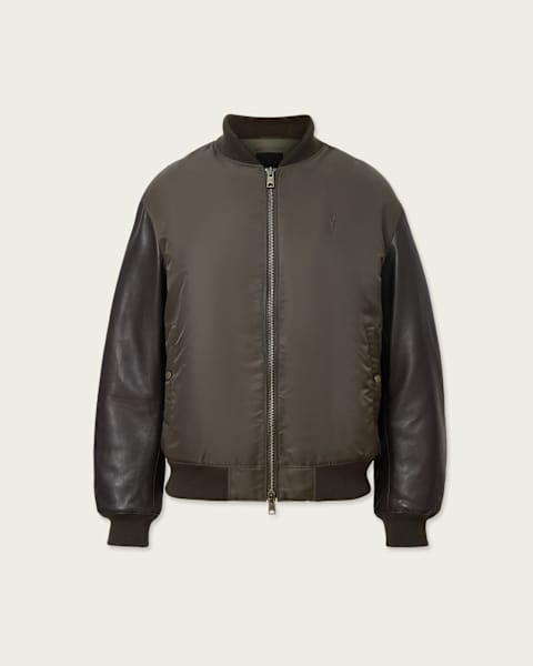 Myler Ramskull Leather Bomber Jacket
