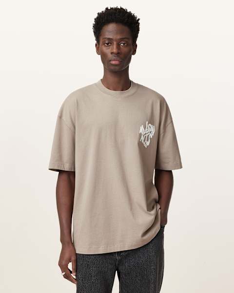 Image for Orlando Logo Print Oversized T-Shirt