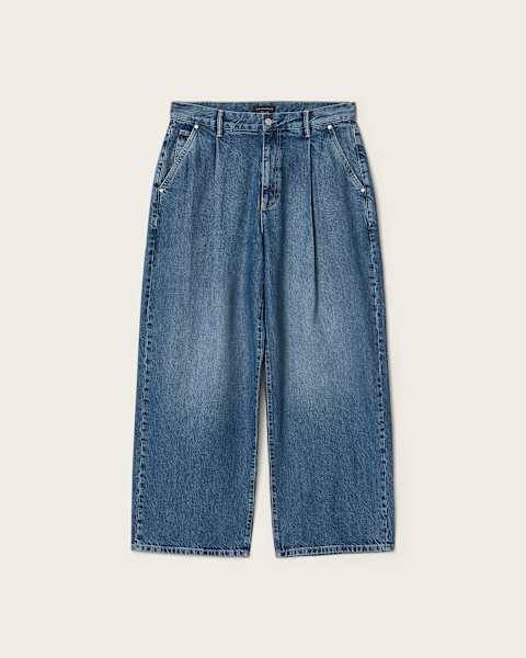 Daze Pleated Wide Leg Jeans