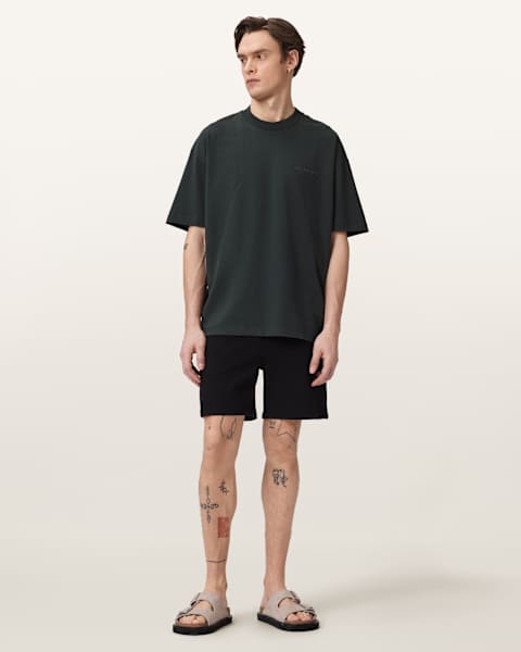 Noir FEMME T-Shirt à Manches Courtes coupe régulière imprimé étoile à