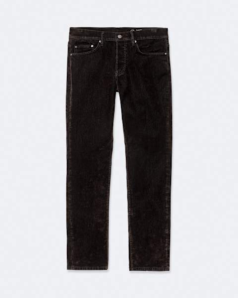 Flocked Denim Slim-Straight Leg Jeans