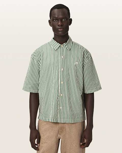 Men's Green Shirts | Dark Green & Olive Shirts | ALLSAINTS US