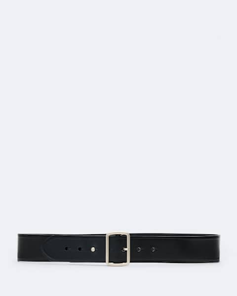 George Collar-Stud Leather Belt