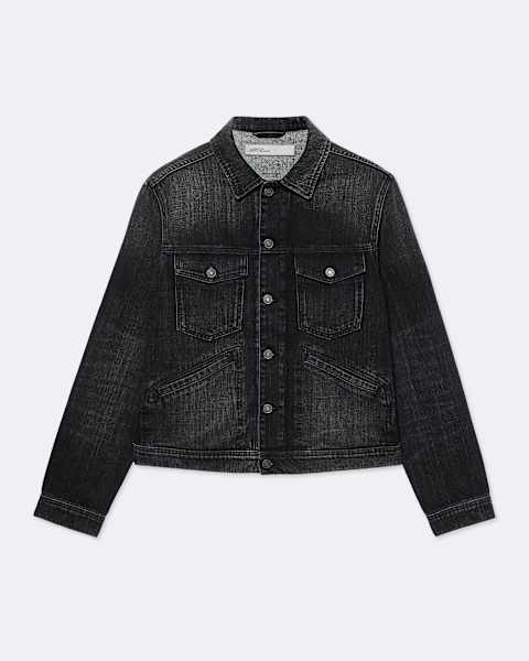 Regular-Fit Denim Trucker Jacket