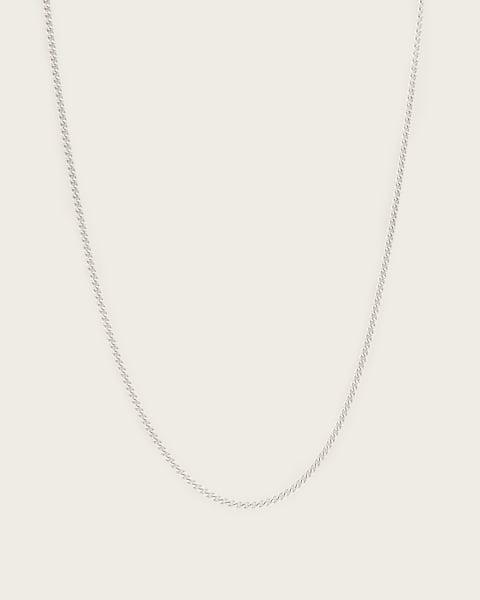 Curb Sterling Silver Chain Necklace