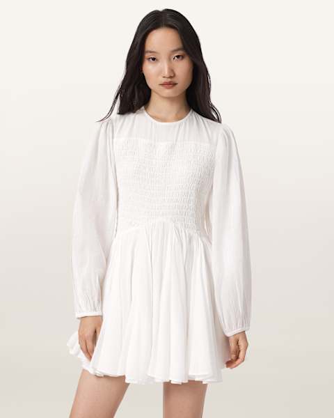 White Dresses for Women | Ivory Dresses | ALLSAINTS US