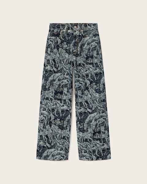 Blake Horse Jacquard Denim Jeans 