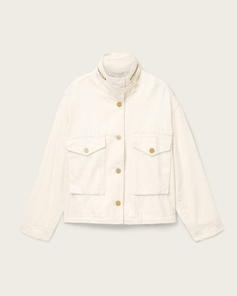Clay Denim Cropped Jacket