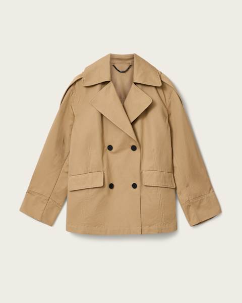 Connie Relaxed Fit Double Breasted Trench Coat