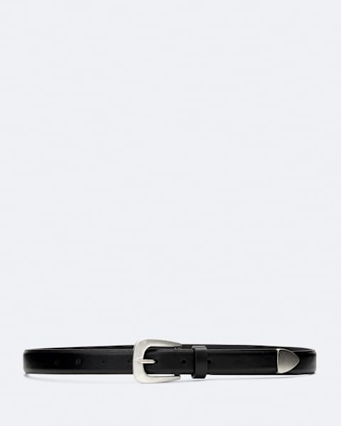 Romy Metal-Tipped Leather Belt