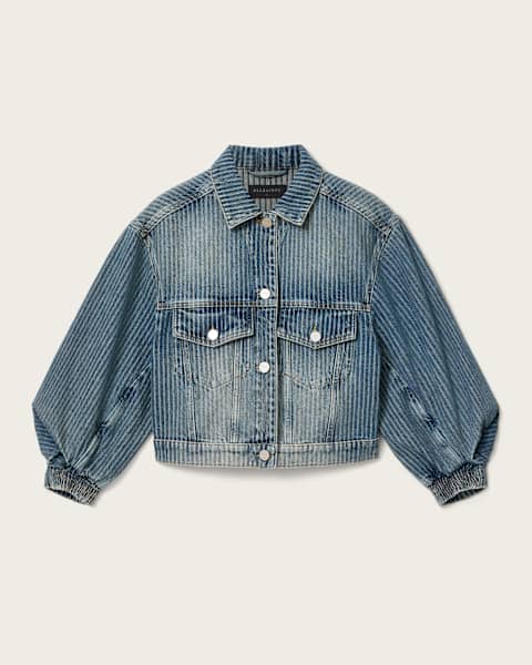 Luca Striped Cropped Jacket