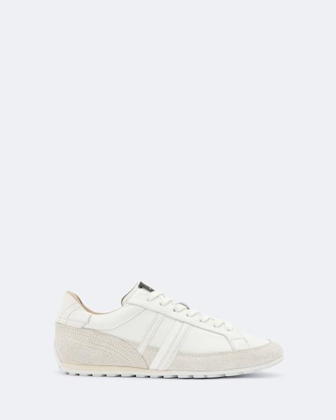 Liam Leather And Suede Low-Top Trainers
