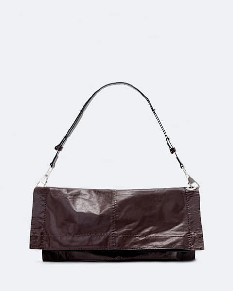 Lutece Fold Leather Shoulder Bag