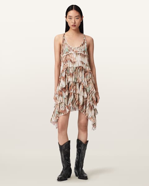 all saints pink leopard dress All Saints | Dresses | Allsaints Hali Roar Dress Leopard Print Mini